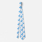 Cravate Motif croisé Blue Roosters (Dos)
