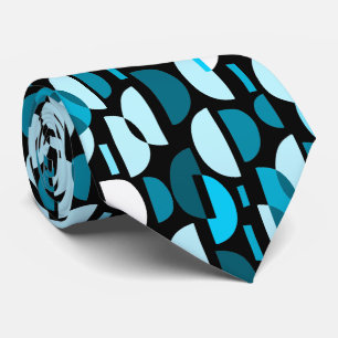 Cravate Motif croissant 010921 - Sky Blue