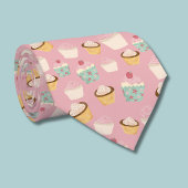 Cravate Motif Cupcake