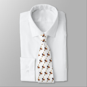Cravate Motif d'abeille de miel, abeille bourdon, insecte
