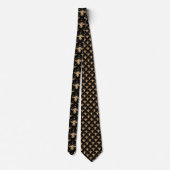 Cravate Motif d'abeille noire froide (Dos)