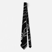 Cravate Motif d'abstraction Swirl (Devant)