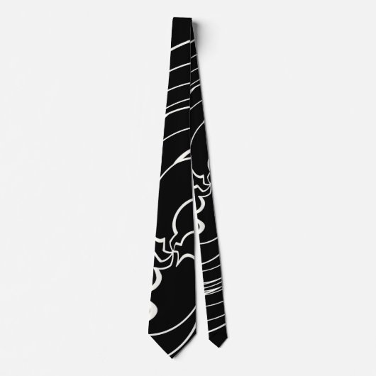 Cravate Motif d'abstraction Swirl (Devant)