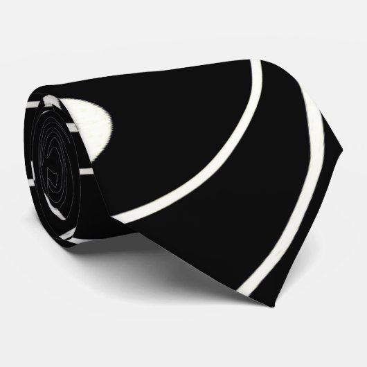 Cravate Motif d'abstraction Swirl (Roulé)