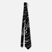 Cravate Motif d'abstraction Swirl (Dos)