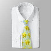 Cravate Motif Daffodique Blooms (Attaché)