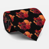 Cravate Motif Dahlia (Roulé)