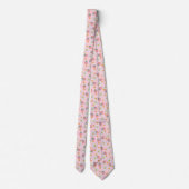 Cravate Motif Daisy Fraise d'Été (Dos)