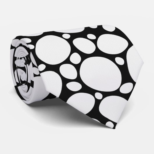 Cravate motif dalmate (Roulé)