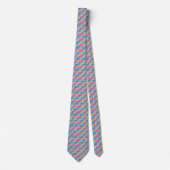 Cravate Motif damier néon (Devant)