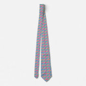 Cravate Motif damier néon (Dos)