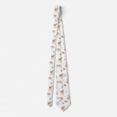 Cravate Motif d'amis animaux de bois mignon (Dos)