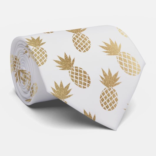 Cravate Motif d'ananas (Roulé)