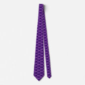 Cravate Motif d'anchois - Violet clair et violet profond (Devant)