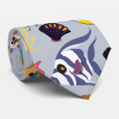 Cravate Motif d'animaux aquatiques | vie sous-marine océan (Roulé)