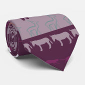 Cravate Motif d'animaux colorés rétro (Roulé)