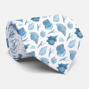 Cravate Motif d'animaux marins à l'aquarelle
