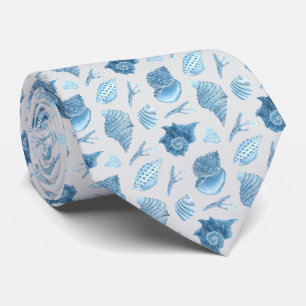 Cravate Motif d'animaux marins à l'aquarelle