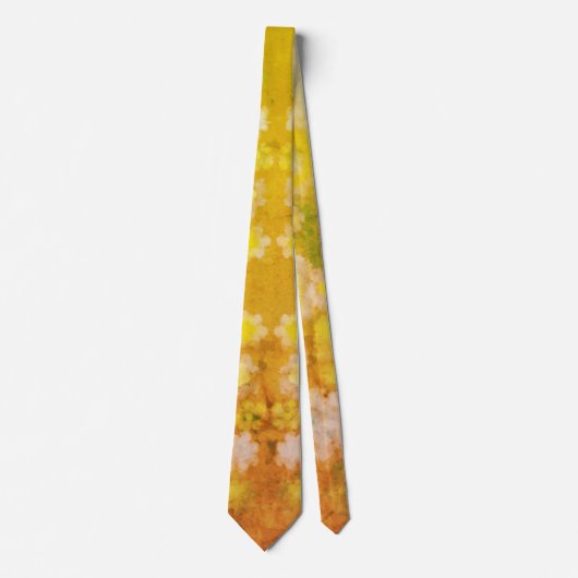 Cravate Motif d'aquarelle Abstraite rétro (Devant)