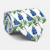 Cravate Motif d'aquarelle Fleur sauvage Bluebonnet Texas (Roulé)