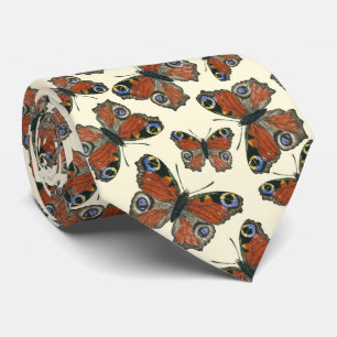 Cravate Motif d'aquarelle papillons