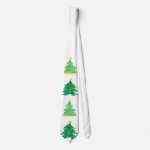 Cravate Motif d'arbre de Noël (Devant)