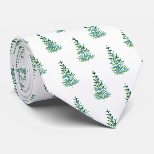 Cravate Motif d'ardoise bleu vert (Roulé)