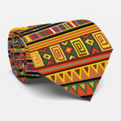 Cravate Motif d'art ethnique en Afrique (Roulé)