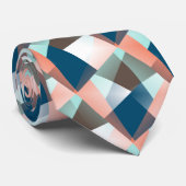 Cravate Motif d'art moderne Abstrait Hip géométrique mosaï (Roulé)
