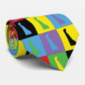 Cravate Motif d'art pop du Delaware (Roulé)