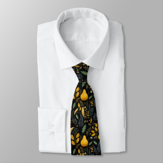 Cravate Motif d'automne (Attaché)