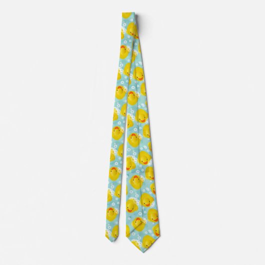 Cravate Motif de bain canards en caoutchouc (Dos)