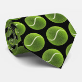 Cravate motif de balle de tennis (Roulé)