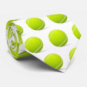 Cravate motif de balle de tennis (Roulé)