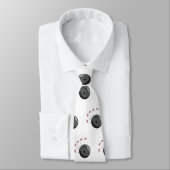 Cravate Motif de balle et de broches de Bowling personnali (Attaché)