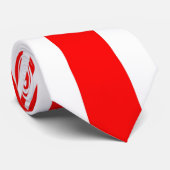 Cravate Motif de bande rouge (Roulé)