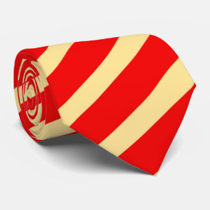 Cravate motif de bande rouge cool