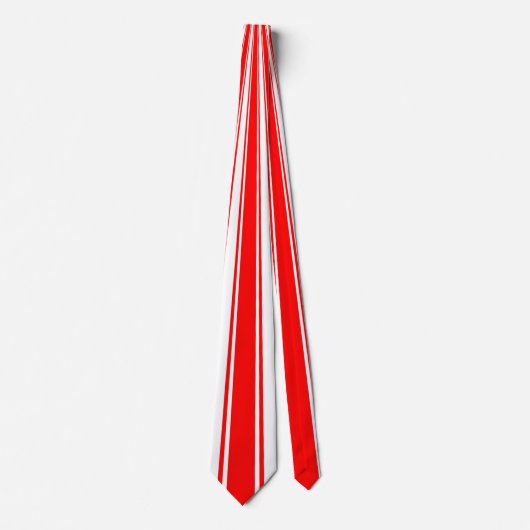 Cravate Motif de bande rouge funky (Devant)
