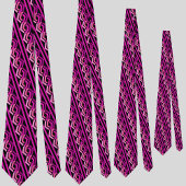 Cravate Motif de bandes violettes colorées