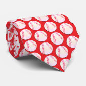 Cravate Motif de baseball (Roulé)
