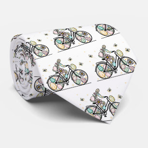 Cravate Motif de bicyclette de Pâques
