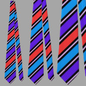 Cravate Motif de Bleu Rouge Bleu Couleur Cute