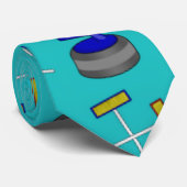 Cravate motif de bordage de turquoise (Roulé)