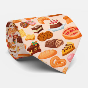 Cravate motif de boulangerie carrelée cool