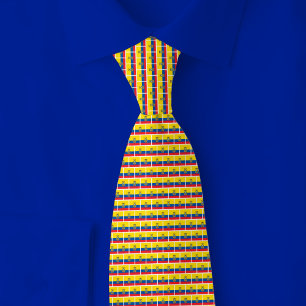 Cravate Motif de brique du drapeau de l'Équateur