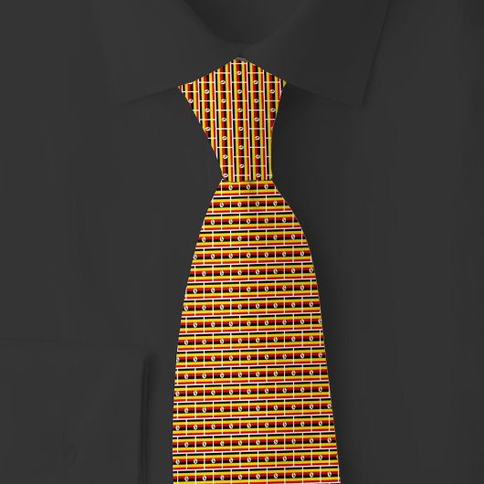 Cravate Motif de brique du drapeau de l'Ouganda