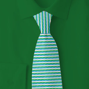 Cravate Motif de brique du drapeau de l'Ouzbékistan
