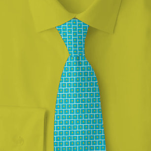 Cravate Motif de brique du drapeau du Kazakhstan