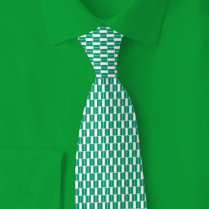 Cravate Motif de brique du drapeau du Nigeria