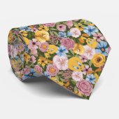 Cravate Motif de broderie florale TWEETY™ (Roulé)